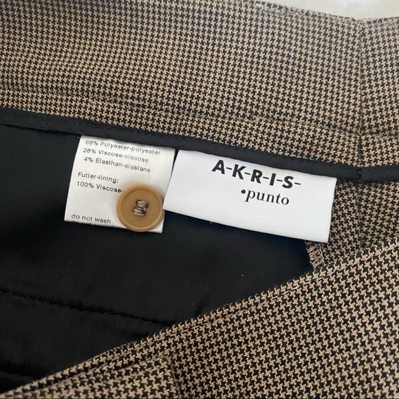 Akris Punto Micro Houndstooth Stretch Ankle Pant - Picture 9 of 14
